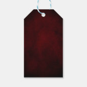 ブルガンディレッドネイビー素朴フローラボホギフトラベル ギフトタグ (裏面)