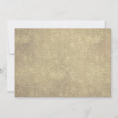 ブルガンディレッドネイビー素朴フローラボホブライダルシャワー 招待状 (裏面)