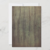 ブルガンディレッドピオニーガーランド素朴誕生日 招待状 (裏面)