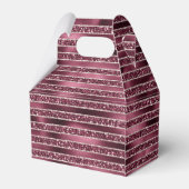 ブルガンディレッドピンクローズ金ゴールドストライプグリッター フェイバーボックス (裏面サイド)