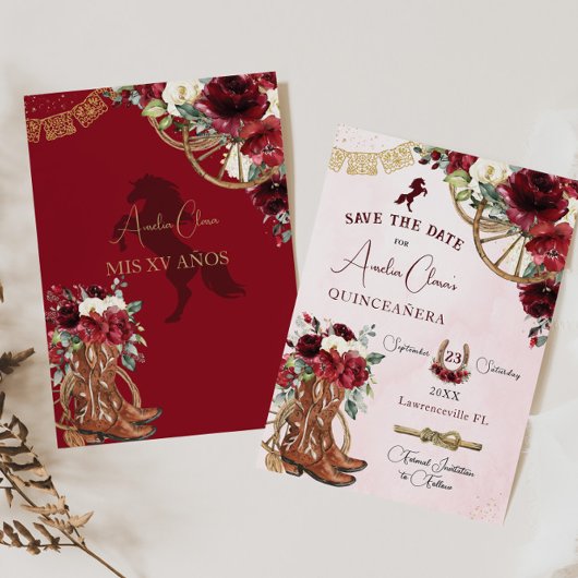 ブルガンディレッドフローラワイルドウェストシャーロキンセニェラ セーブザデート