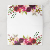 ブルガンディレッドボホパープル結婚ズすべての行事 プレイスカード (外部開封)