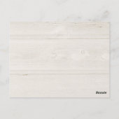 ブルガンディレッドボホフローラブライダルシャワーレシピカード ポストカード (裏面)