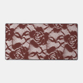 ブルガンディレッドレースフローラ デスクマット (正面)