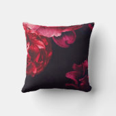 ブルガンディレッドローズフローラ開花 クッション (裏面)