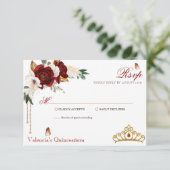 ブルガンディレッドローゼス金ゴールドティアラキンセアニェラ 出欠カード (スタンド正面)