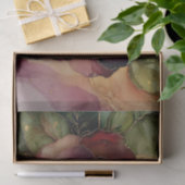 ブルガンディレッド金ゴールドバラフローラブライダルシャワー 薄葉紙 (ギフト)