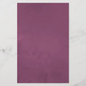 ブルガンディワインカラーフローラブライダルシャワービンゴ (裏面)