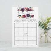 ブルガンディワインカラーフローラブライダルシャワービンゴ (スタンド正面)