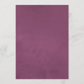 ブルガンディワインカラーフローラブライダルシャワー アドバイスカード (裏面)