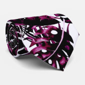 ブルガンディワイントロピカルパーム葉ズアイランドシックNec ネクタイ (ロール)