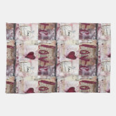 ブルガンディヴァレンティーズデザイン10 キッチンタオル (横)