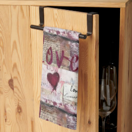 ブルガンディヴァレンティーズデザイン10 キッチンタオル