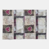 ブルガンディヴァレンティーズデザイン3 キッチンタオル (横)