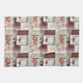 ブルガンディヴァレンティーズデザイン4 キッチンタオル (横)