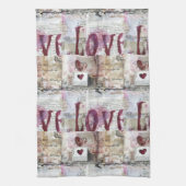 ブルガンディヴァレンティーズデザイン5 キッチンタオル (縦)