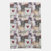 ブルガンディヴァレンティーズデザイン6 キッチンタオル (縦)