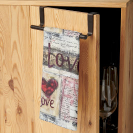 ブルガンディヴァレンティーズデザイン7 キッチンタオル