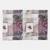 ブルガンディヴァレンティーズデザイン8 キッチンタオル (横)