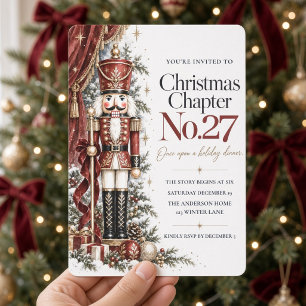 ブルガンディーナッツクラッカー ストーリーブック クリスマス ディナー 招待状