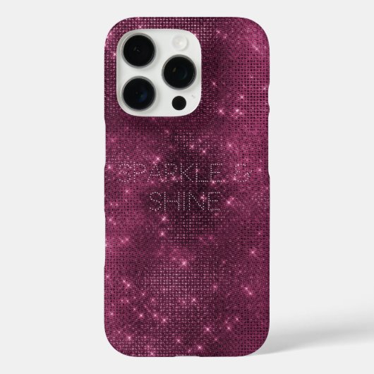 ブルガンディーレッドのきらめく高級感のある輝き Case-Mate iPhoneケース (裏面)