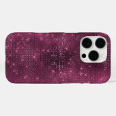 ブルガンディーレッドのきらめく高級感のある輝き Case-Mate iPhoneケース (裏面 (横))