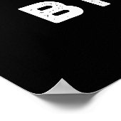 ブルガー冷凍おもしろいバーガープンダークBG ポスター (角)