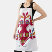 ブルガ伝統的リアのモチーフ エプロン (インサイチュ)