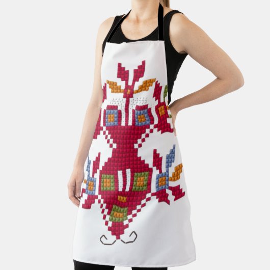 ブルガ伝統的リアのモチーフ エプロン (インサイチュ)