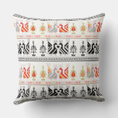 ブルガ伝統的リアフォークアートパターン クッション (裏面)