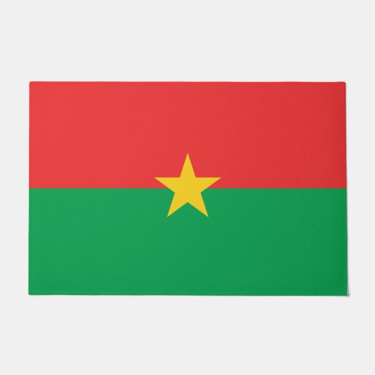 ブルキナファソの国旗 ドアマット (正面)