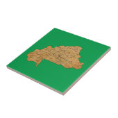 ブルキナファソの地図のタイル タイル (側面)