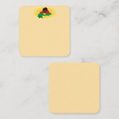 ブルキナファソの地図、国旗と革命拳 ノートカード (正面/裏面)