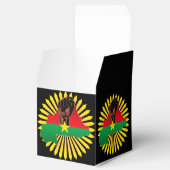 ブルキナファソの地図、国旗と革命拳 フェイバーボックス (オープン)