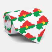 ブルキナファソの旗の地図BF ネクタイ (ロール)