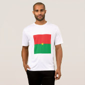 ブルキナファソの旗 Tシャツ (正面フル)