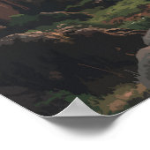 ブルキナファソイラストレーショントラベルアートヴィンテージ ポスター (角)