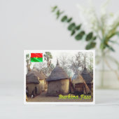 ブルキナファソ伝統的ホームズ –  ポストカード (スタンド正面)