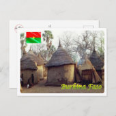 ブルキナファソ伝統的ホームズ –  ポストカード (正面/裏面)