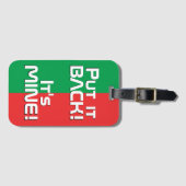 ブルキナファソ国旗おもしろい国 ラゲッジタグ (正面横)