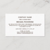 ブルキナファソ国旗とコート・オブ・アームズ 名刺 (裏面)