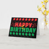 ブルキナファソ国旗の愛国的誕生日 カード (黄色い花)