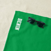 ブルキナファソ国旗の素晴らしい愛国心 ビーチタオル (インサイチュ)