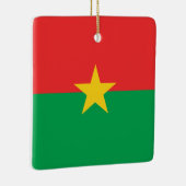 ブルキナファソ国旗 セラミックオーナメント (右)