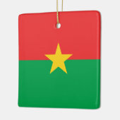 ブルキナファソ国旗 セラミックオーナメント (左)