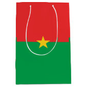 ブルキナファソ国旗 ミディアムペーパーバッグ (正面)