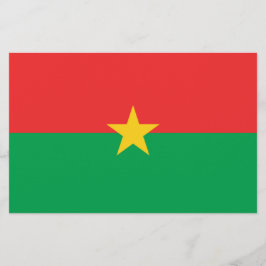 ブルキナファソ国旗 便箋