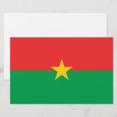 ブルキナファソ国旗 便箋 (正面/裏面)