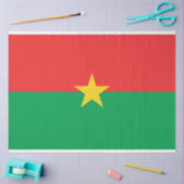 ブルキナファソ国旗 薄葉紙 (クラフト)