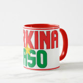 ブルキナファソ愛国的なコーヒーとシピン マグカップ (正面右)